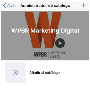 administrador catalogo de producto whatsapp busioness